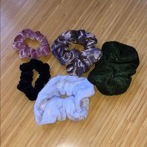 Velvet scrunchies